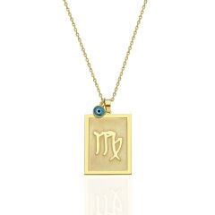 nazar boncuğu başak burcu kolyesi