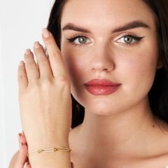 zirkon taşlı ofis klipsli bileklik