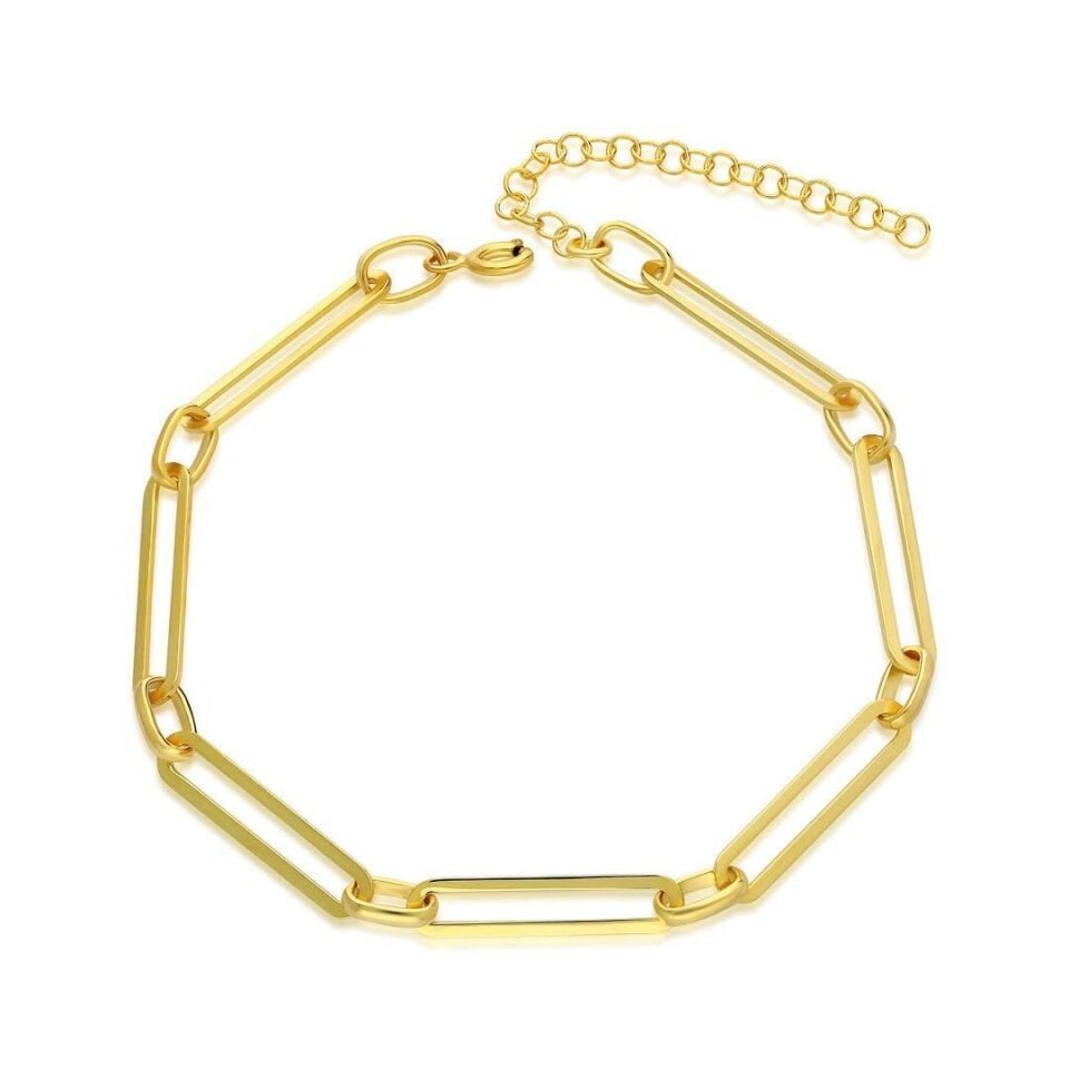 ofis klipsli zincir bileklik