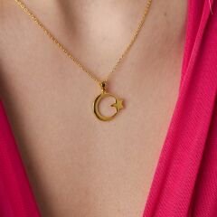 ay ve yıldız kolyesi