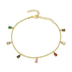 renkli damla bilezik