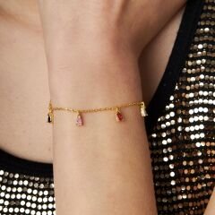 renkli damla bilezik