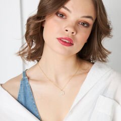 modern kar tanesi kolyesi