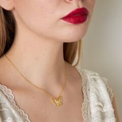 modern kelebek kolye