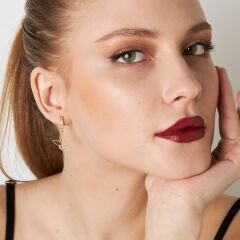 minimalist kelebek küpeler