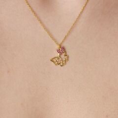 kelebek-şansım kolyesi