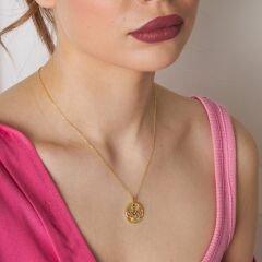 renkli yaşam çiçeği kolyesi