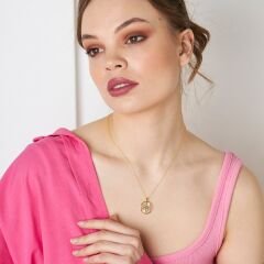 renkli yaşam çiçeği kolyesi