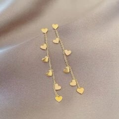 kalp küpeler - 925 ayar gümüş