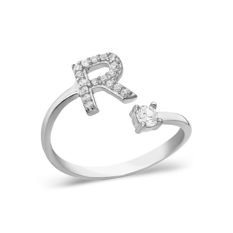 taşlı harf yüzüğü