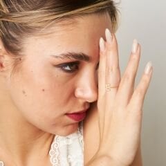 taşlı harf yüzüğü