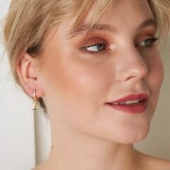 zirkon taşlı harf küpeler