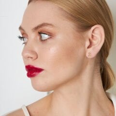 taşsız harf küpeleri