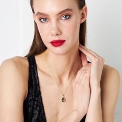 harfli su damlası isim kolyesi