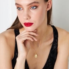 harfli su damlası isim kolyesi