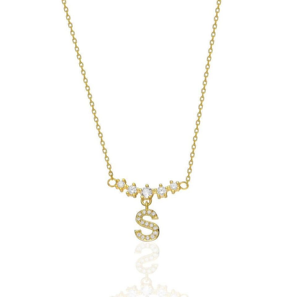 harf-katı-taş harf kolyesi