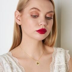 ay yıldızlı ışıltılı kolye