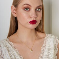 lotus çiçeği kolyesi