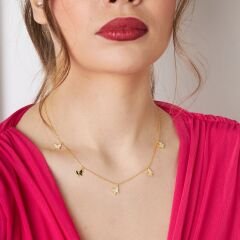 gevşek kelebek kolye