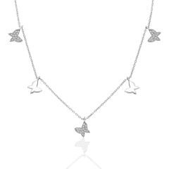 gevşek kelebek kolye