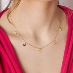 gevşek kelebek kolye