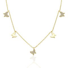 gevşek kelebek kolye