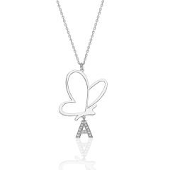 harf kelebek salıncak harf kolye