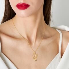 harf kelebek salıncak harf kolye