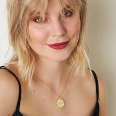 Ebedi plakalı harfli isim kolyesi