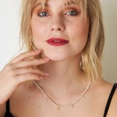 inci taşlı harfli isim kolyesi