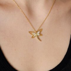 taşlı yusufçuk kolyesi