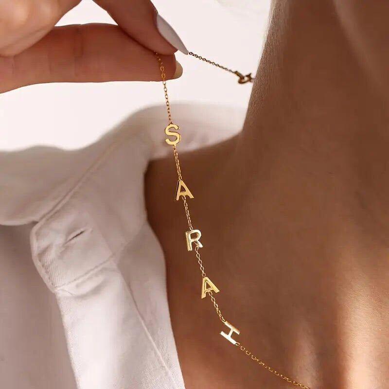 isimli düz kolye, 925 ayar gümüş