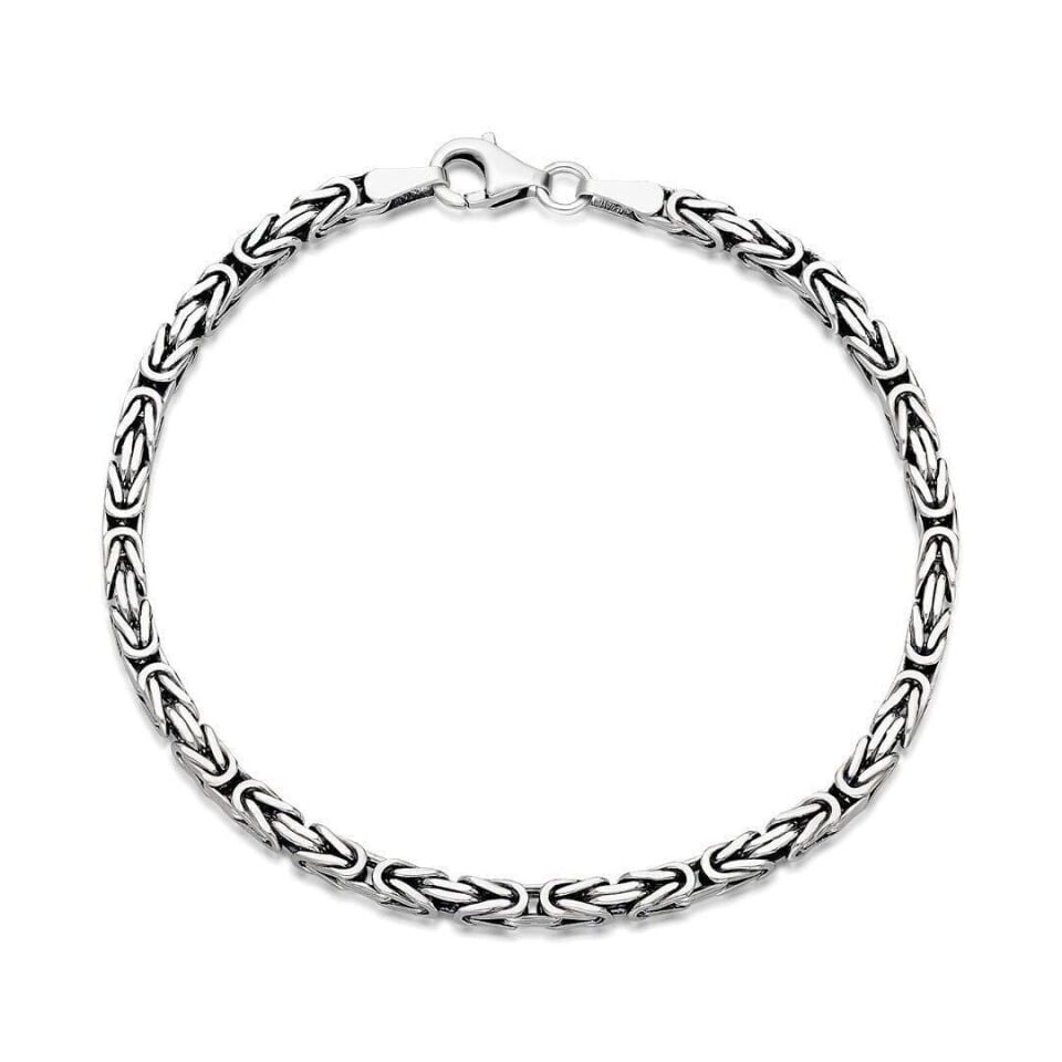 Kral Zincir Bileklik - 925 Ayar Gümüş