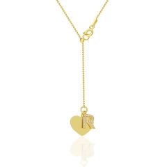 harf kalp harf kolye top zincirli