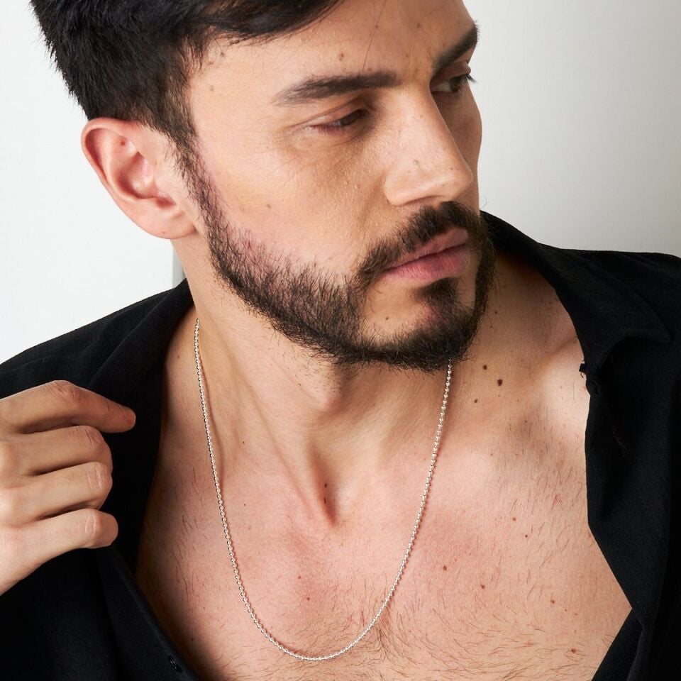 Top Zincir Kolye - 925 Ayar Gümüş