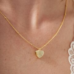 kalpli top zincir kolye