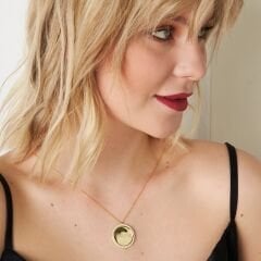 Taş plakalı isimli harfli kolye