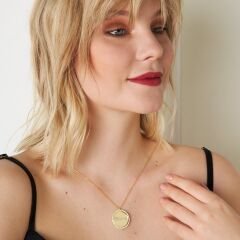 Taş plakalı isimli harfli kolye