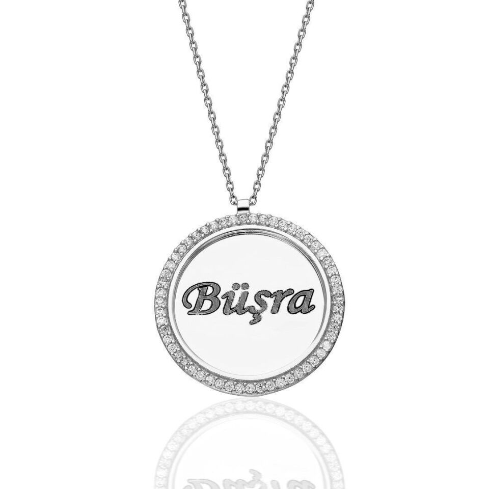 Taş plakalı isimli harfli kolye