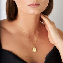 harf-çember içine alınmış-lisans-mektup-kolye