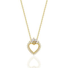 kraliçe kalp kolyesi