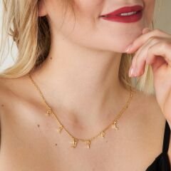 harfli gerdanlık zirkon taşlı isim kolyesi