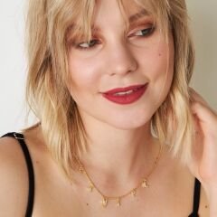 harfli gerdanlık zirkon taşlı isim kolyesi