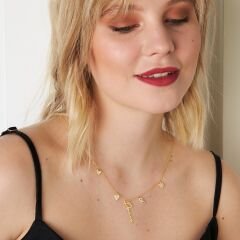 harfli tılsımlı imza kolyesi