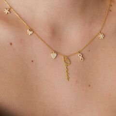 harfli tılsımlı imza kolyesi