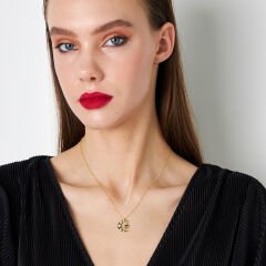 İsimli  ay ve yıldız kolyesi