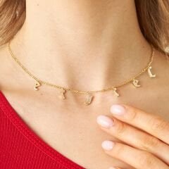 zirkon taşlı harf seti