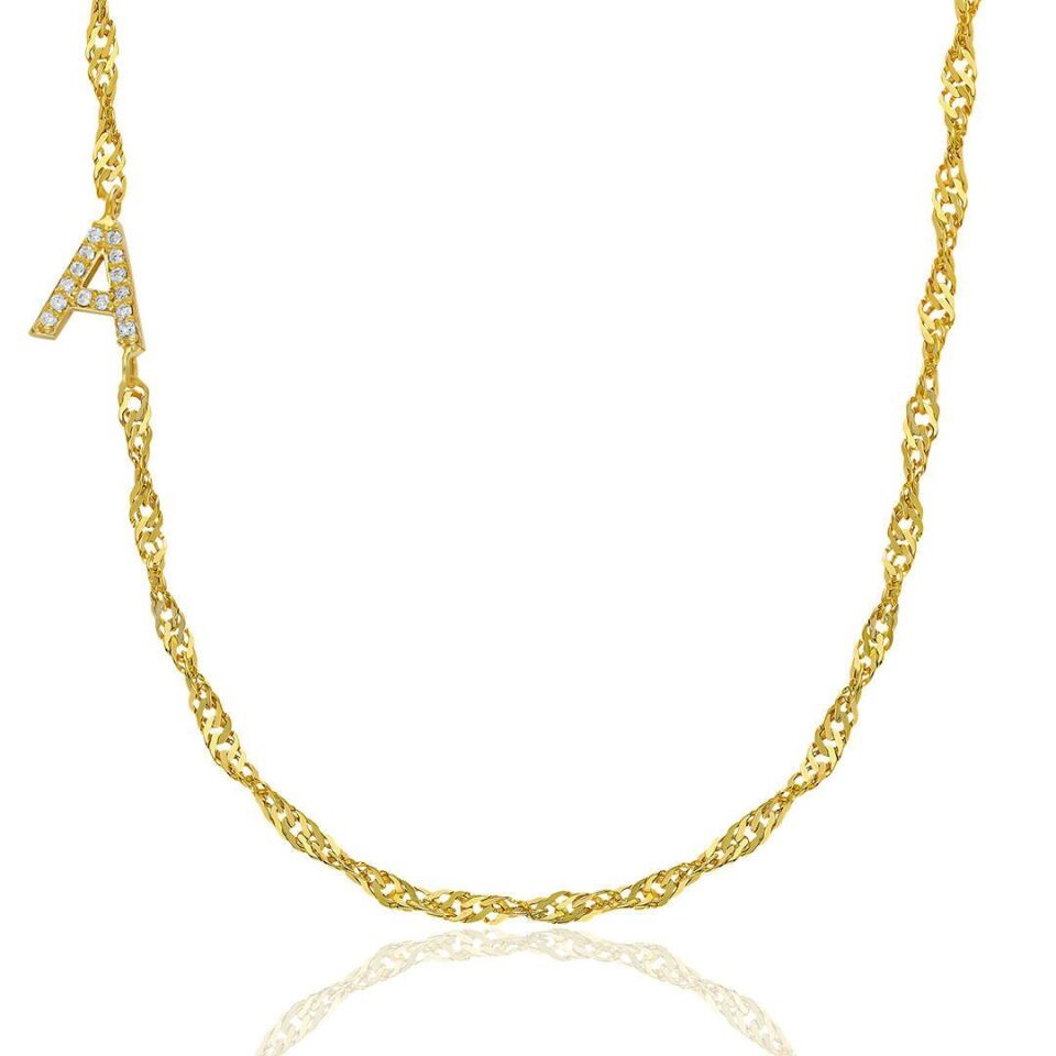 Singapur zincir köprü kolyesi