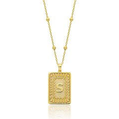 top zincir harf kolye