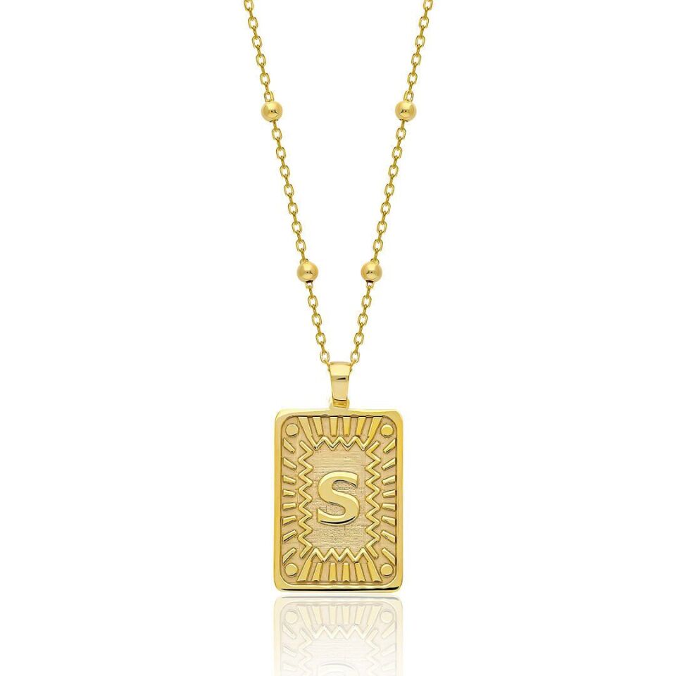 top zincir harf kolye